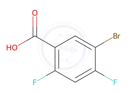 Chemical structure of 5-Bromo-2,4-difluorobenzoic acid