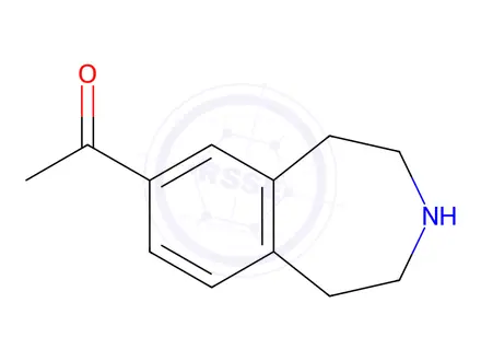 Chemical structure of 1-(2,3,4,5-tetrahydro-1H-benzo[d]azepin-7-yl)ethanone