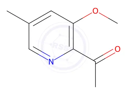 Chemical structure of 1-(3-Methoxy-5-methylpyridin-2-yl)ethanone