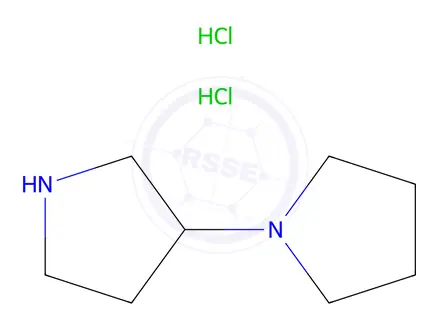 Chemical structure of 1-pyrrolidin-3-ylpyrrolidine;dihydrochloride