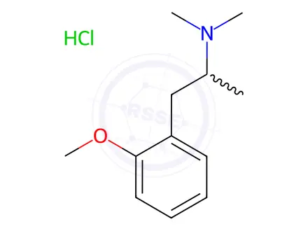 Chemical structure of Methoxyphenamine Impurity 8 Hydrochloride