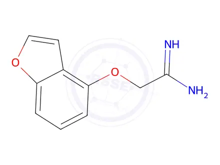 Chemical structure of 2-(Benzofuran-4-yloxy)acetimidamide