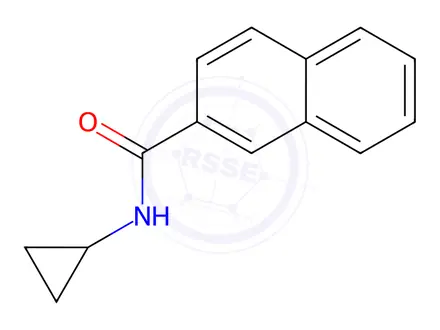 Chemical structure of n-Cyclopropyl-2-naphthamide