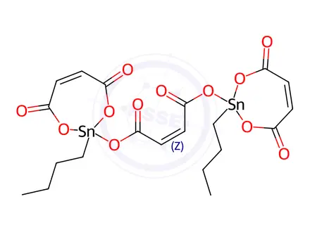 Chemical structure of (Z)-2,2'-[(1,4-dioxobut-2-ene-1,4-diyl)bis(oxy)]bis[2-butyl-1,2,3-dioxostannepin-4,7-dione]