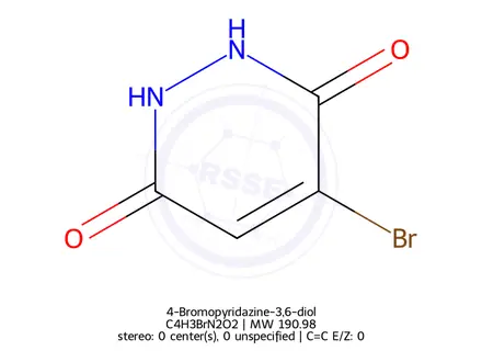 Chemical structure of 4-Bromopyridazine-3,6-diol