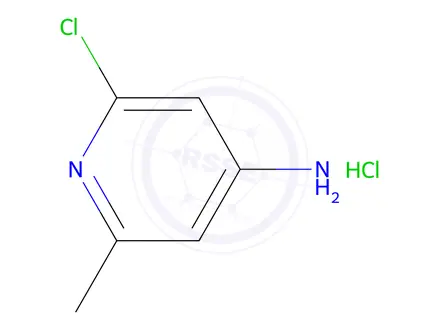 Chemical structure of 2-Chloro-6-methyl-pyridin-4-amine hydrochloride