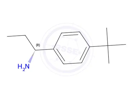 Chemical structure of (R)-1-(4-(tert-butyl)phenyl)propan-1-amine