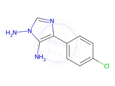 Chemical structure of 4-(4-Chlorophenyl)-1H-imidazole-1,5-diamine