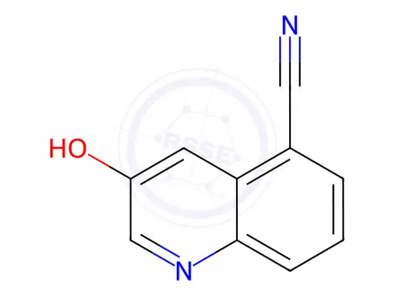 Chemical structure of 3-Hydroxyquinoline-5-carbonitrile
