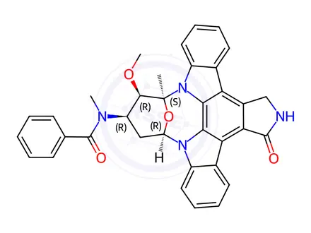 Chemical structure of Midostaurin
