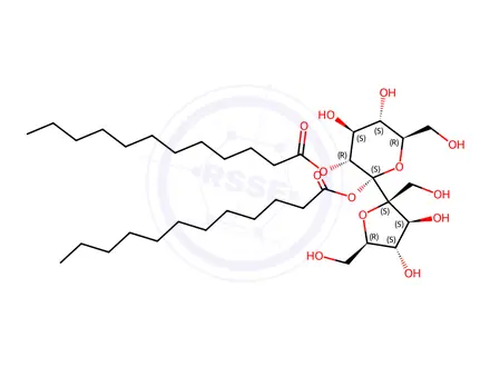 Chemical structure of Sucrose Impurity 31 (Sucrose Dilaurate)