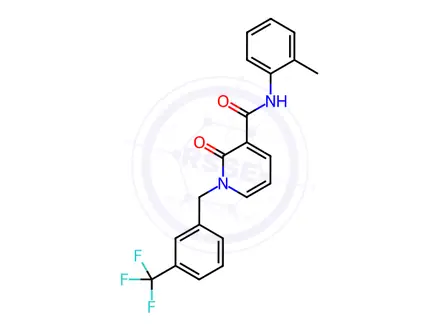 Chemical structure of 2-Oxo-N-(o-tolyl)-1-(3-(trifluoromethyl)benzyl)-1,2-dihydropyridine-3-carboxamide