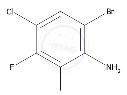 Chemical structure of 6-Bromo-2,4-dichloro-3-fluoroaniline