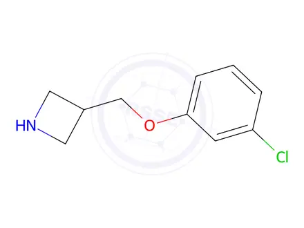 Chemical structure of 3-((3-Chlorophenoxy)methyl)azetidine