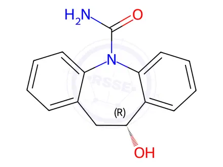 Chemical structure of Licarbazepine Impurity 1(Licarbazepine R-Isomer)