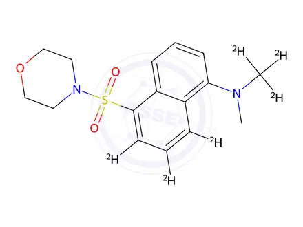 Chemical structure of Dansyl-d6-morpholine