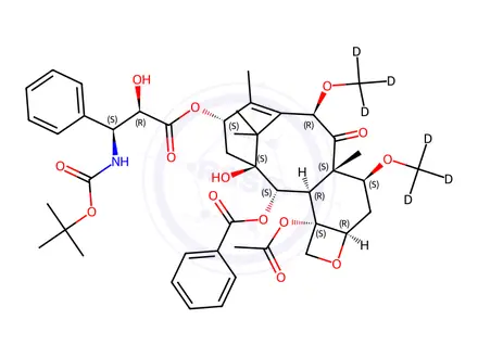 Chemical structure of Cabazitaxel-D6