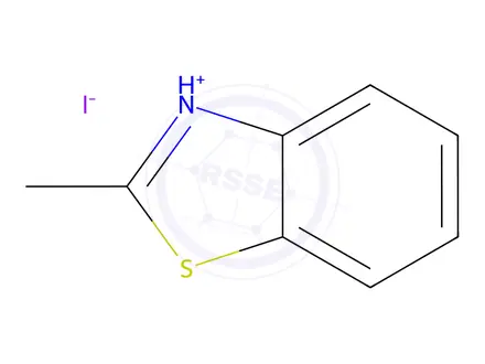 Chemical structure of Benzothiazole, 2-methyl-, hydriodide (9CI)