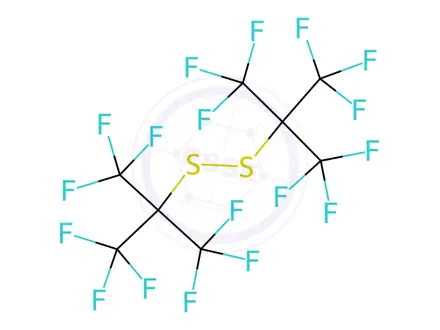 Chemical structure of Bis(perfluoro-tert-butyl) disulfide