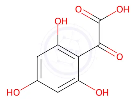 Chemical structure of 2,4,6-Trihydroxyphenylglyoxylic acid