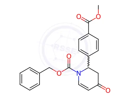 Chemical structure of Benzyl 2-(4-(methoxycarbonyl)phenyl)-4-oxo-3,4-dihydropyridine-1(2H)-carboxylate