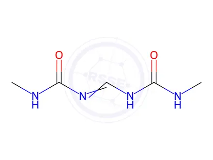 Chemical structure of 3-Methyl-1-[[(methylcarbamoyl)amino]methylidene]urea