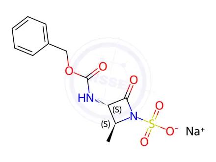 Chemical structure of Aztreonam Impurity 103 Sodium Salt