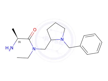 Chemical structure of 2-Amino-N-(((S)-1-benzylpyrrolidin-2-yl)methyl)-N-ethylpropanamide