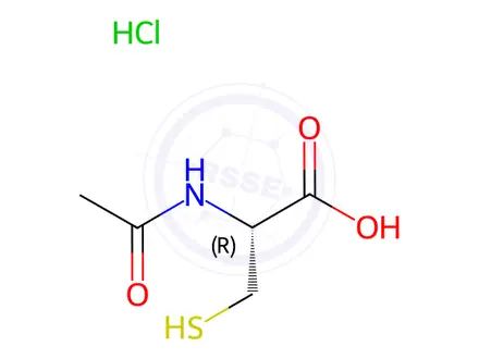 Chemical structure of N-acetyl-cysteine