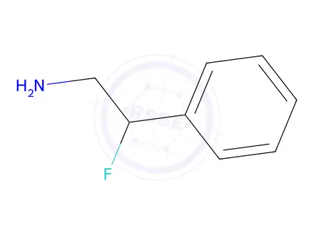 Chemical structure of 2-fluoro-2-phenylethan-1-amine hydrochloride