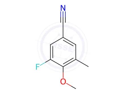 Chemical structure of 3-fluoro-4-methoxy-5-methylbenzonitrile