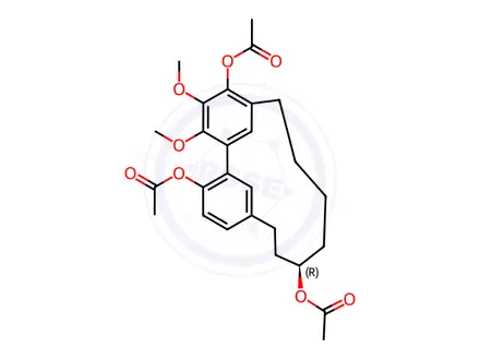 Chemical structure of Myricanol Triacetate