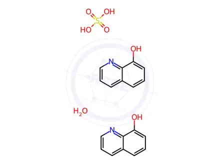 Chemical structure of 8-Hydroxyquinoline Hemisulfate Salt Hemihydrate