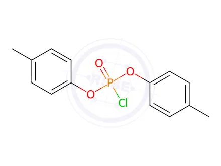 Chemical structure of Di-p-tolyl Phosphorochloridate