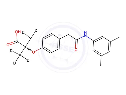 Chemical structure of Efaproxiral-d6
