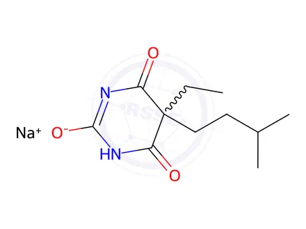 Chemical structure of Amytal Sodium