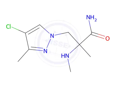 Chemical structure of 3-(4-Chloro-3-methyl-1h-pyrazol-1-yl)-2-methyl-2-(methylamino)propanamide