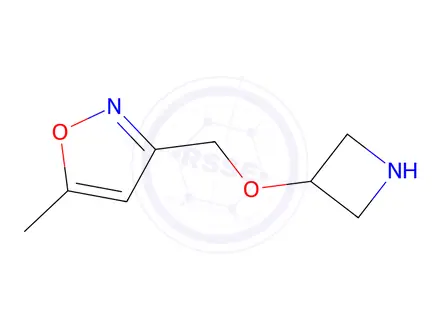 Chemical structure of 3-((Azetidin-3-yloxy)methyl)-5-methylisoxazole