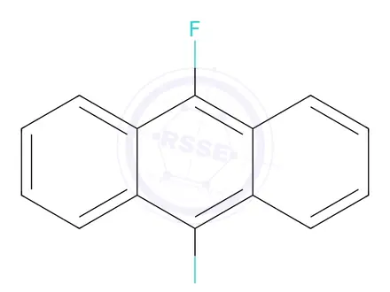 Chemical structure of 9,10-Difluoroanthracene