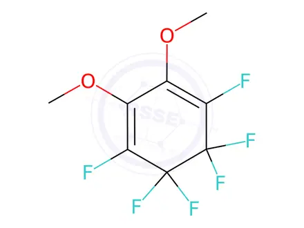 Chemical structure of 1,4,5,5,6,6-Hexafluoro-2,3-dimethoxy-1,3-cyclohexadiene