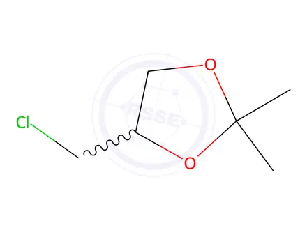 Chemical structure of 4-(chloromethyl)-2,2-dimethyl-1,3-dioxolane