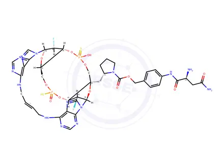 Chemical structure of Boc-His(Trt)-Aib-Glu(OtBu)-OH