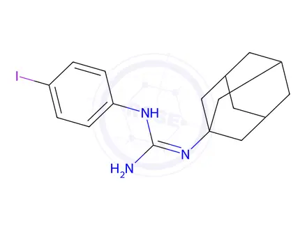 Chemical structure of 1-(4-iodophenyl)-3-(1-adamantyl)guanidine