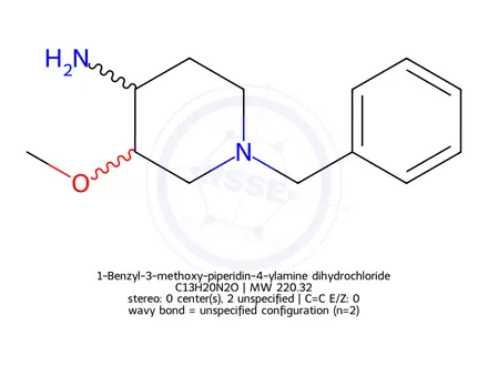 Chemical structure of 1-Benzyl-3-methoxypiperidin-4-amine