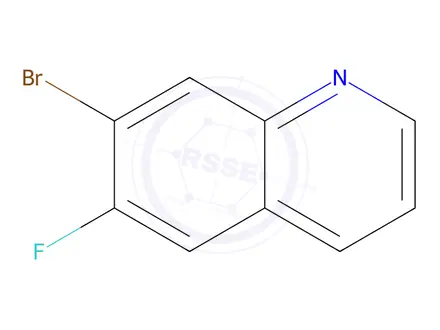 Chemical structure of 7-Bromo-6-fluoroquinoline