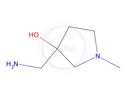 Chemical structure of 3-(aminomethyl)-1-methylpyrrolidin-3-ol
