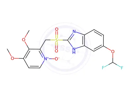 Chemical structure of Pantoprazole Sulfone N-Oxide