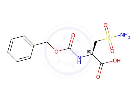 Chemical structure of N-ALPHA-Z-3-SULFAMOYL-L-ALANINE