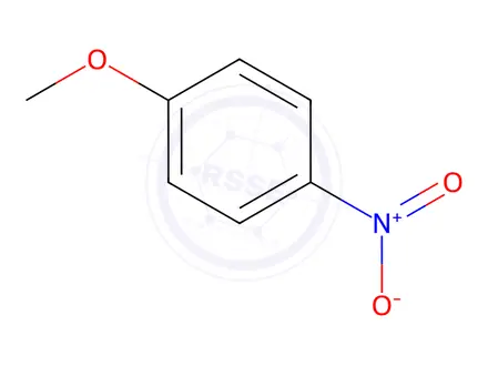Chemical structure of 4-Nitroanisole