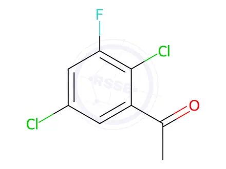 Chemical structure of Ethanone, 1-(2,5-dichloro-3-fluorophenyl)-